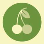 Cherry hipster icon