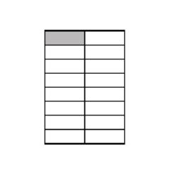Samolepicí etiketa A4, 16ks na archu, 105 x 37 mm