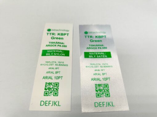 TTR páska 44mm x 100m, KBPT GREEN, zelená, OUT, pryskyřice na textil - Image 2