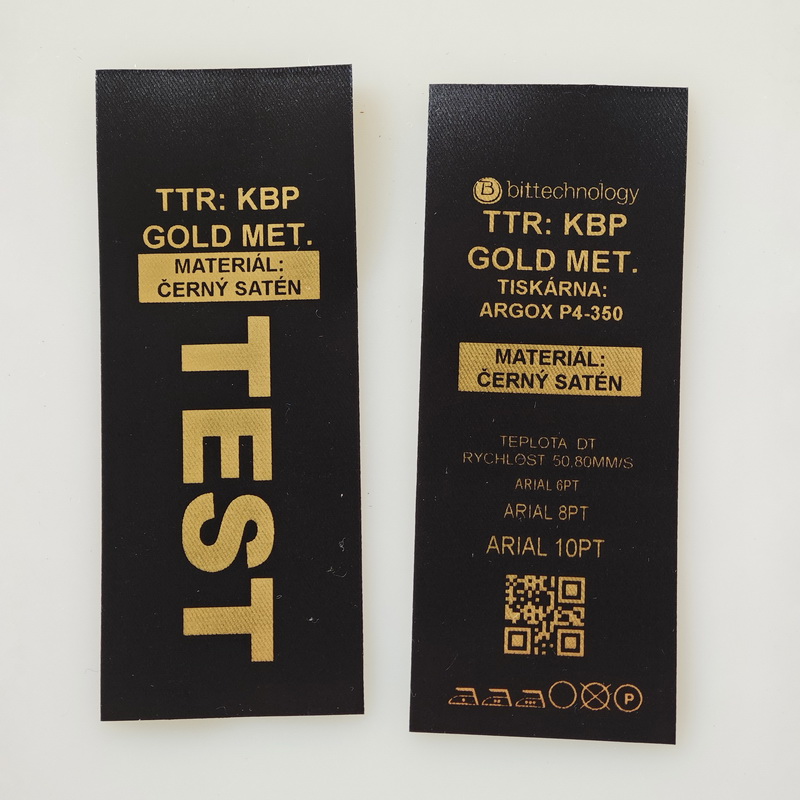 Textilní stuha saténová černá, délka 200 m - Image 3