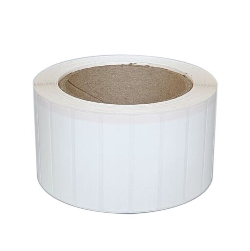 Etikety 60x15mm, polypropylen, bílá, D40, 2000 ks na roli, eliminace lepidla