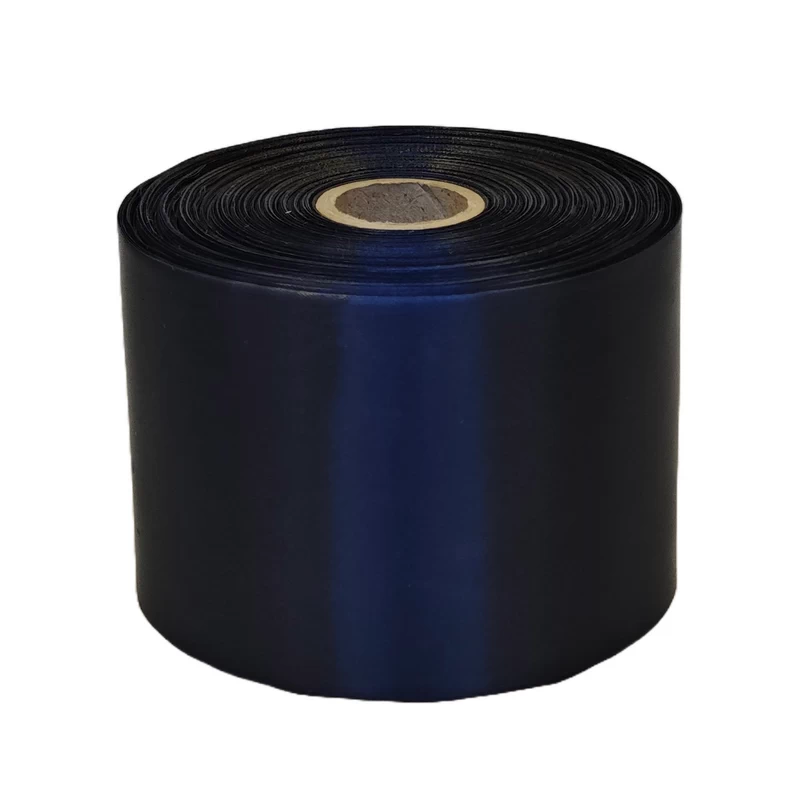 Textilní stuha 76mm x 100m, tmavě modrá, satén