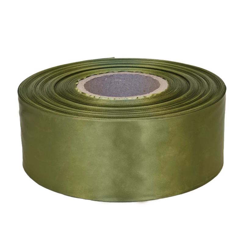 Textilní stuha 76mm x 200m, světle zelená, satén