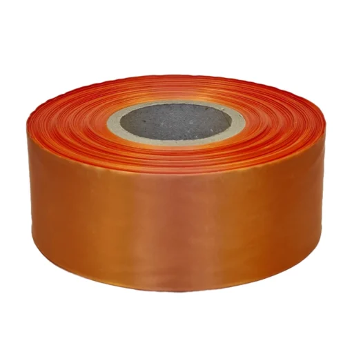 Textilní stuha 76mm x 200m, oranžová, satén
