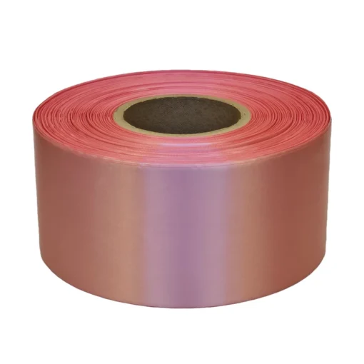 Textilní stuha 89mm x 200m, růžová, satén