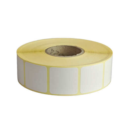 Etikety 30x30mm, hlazený papír, bílá, D40, 2000 ks na roli